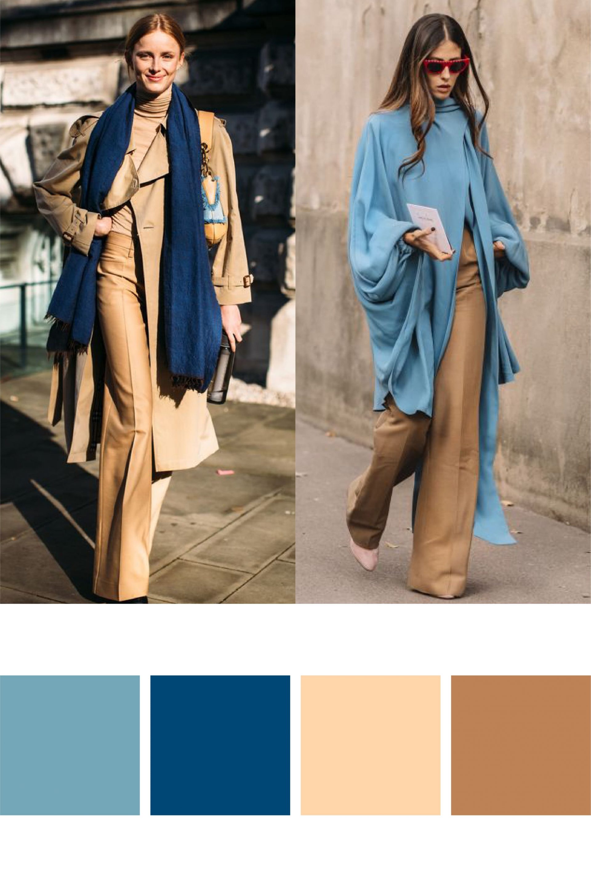 camel and blue