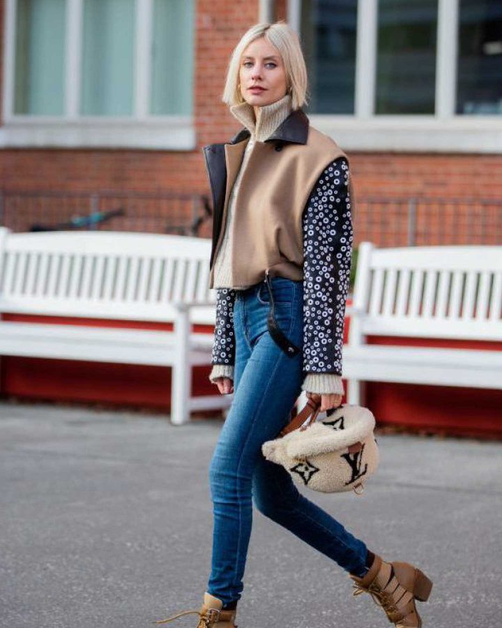 Look invernale con skinny jeans