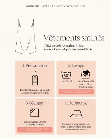 Comment laver vos vêtements en satin 