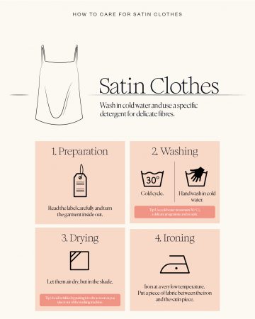 What to take into account when washing satin clothes