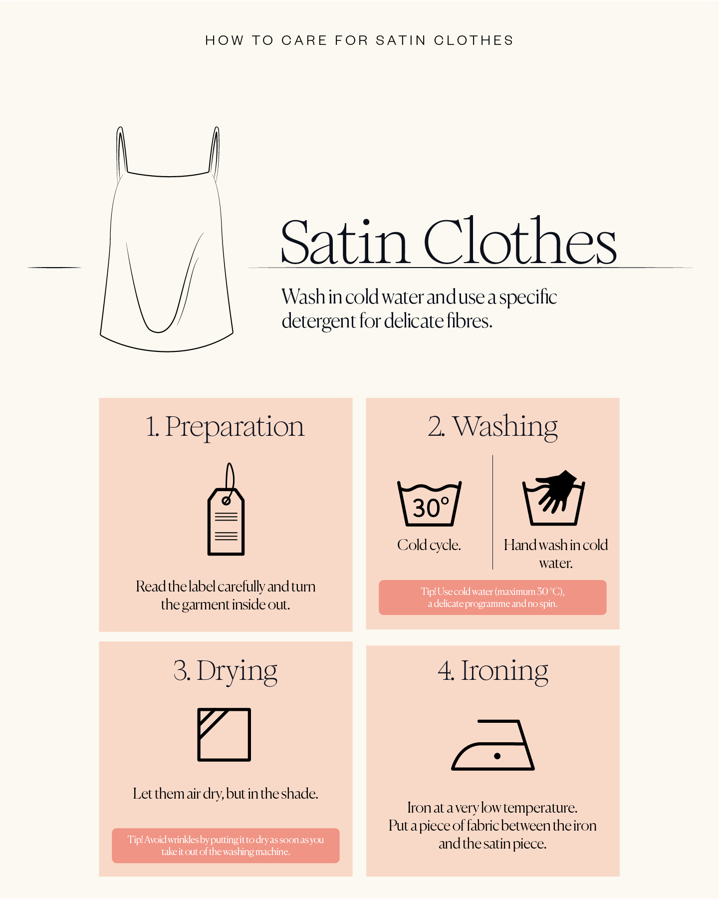How to wash and take good care of your satin clothes - Lookiero Blog