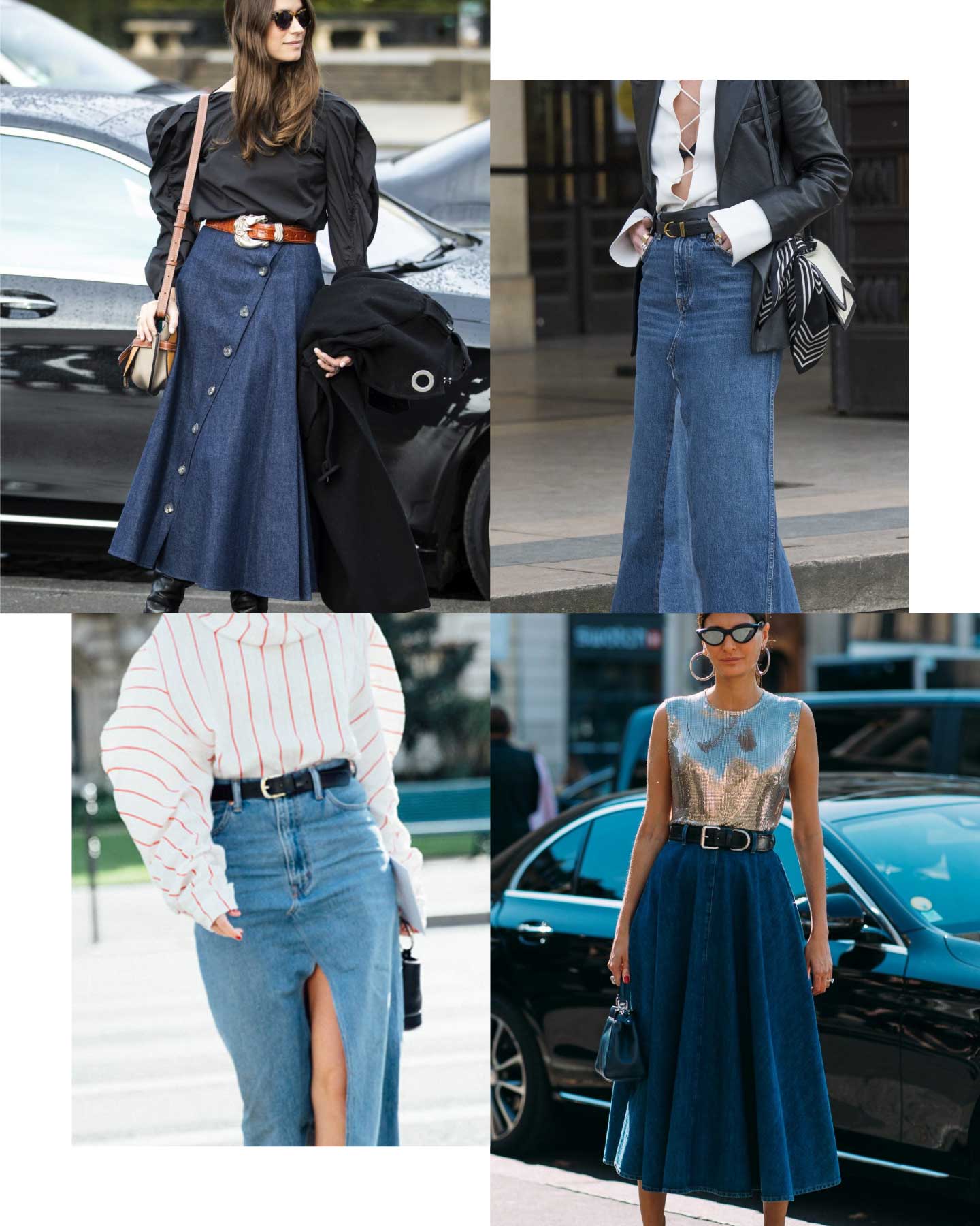 Comment porter la jupe en jean mi-longue à 30, 40, 50 ans et plus -  Lookiero Blog