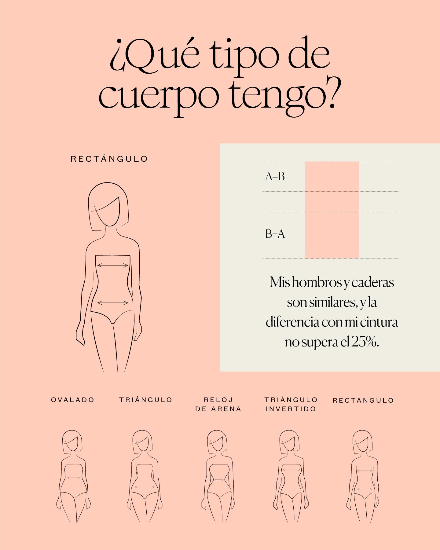 Qué es un cuerpo rectangular? - Lookiero Blog